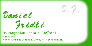daniel fridli business card